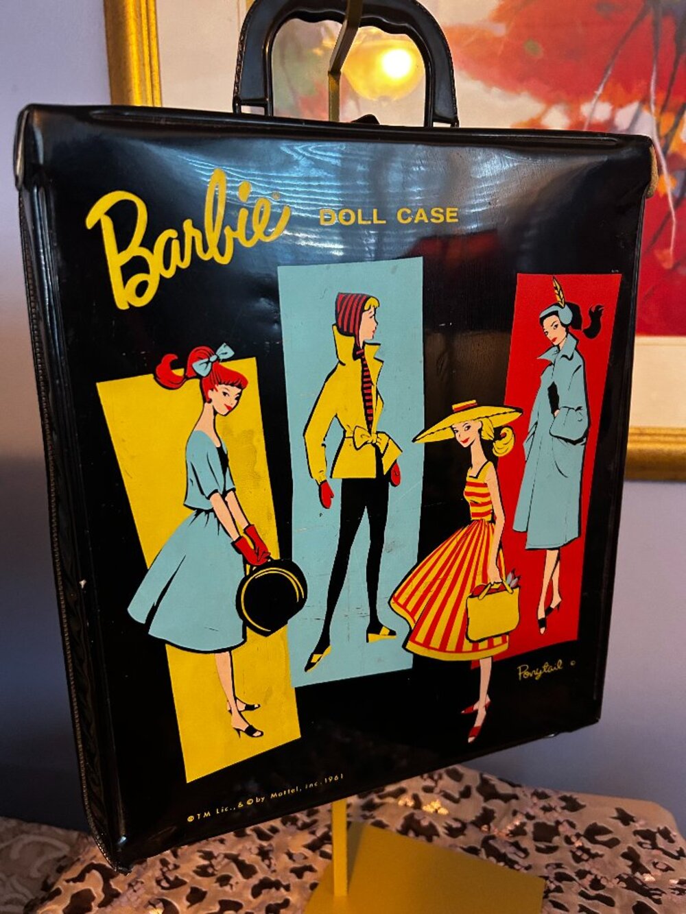 Vintage Barbie Doll Case – Multi Panel Artwork – 1960s Style – Collectible